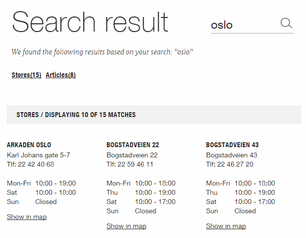 Searching for oslo