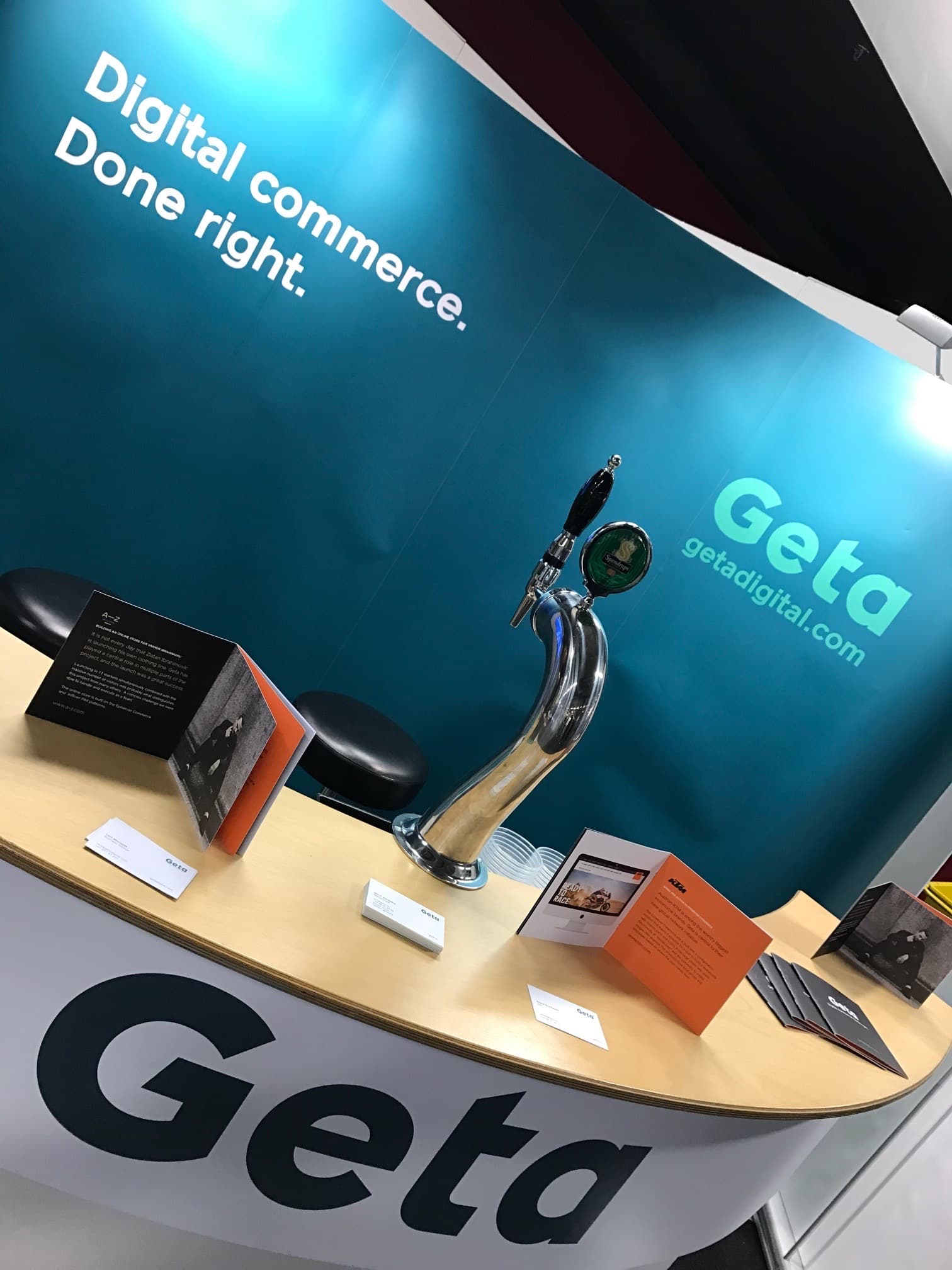 Draught beer at Geta booth at D-Congress 2017