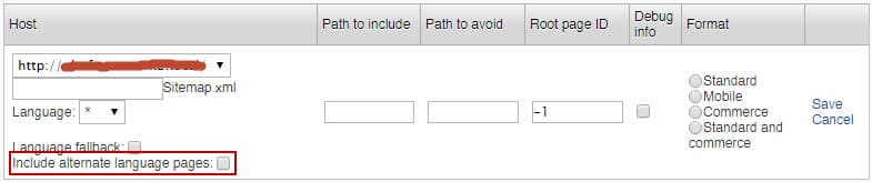 Alternate language pages example