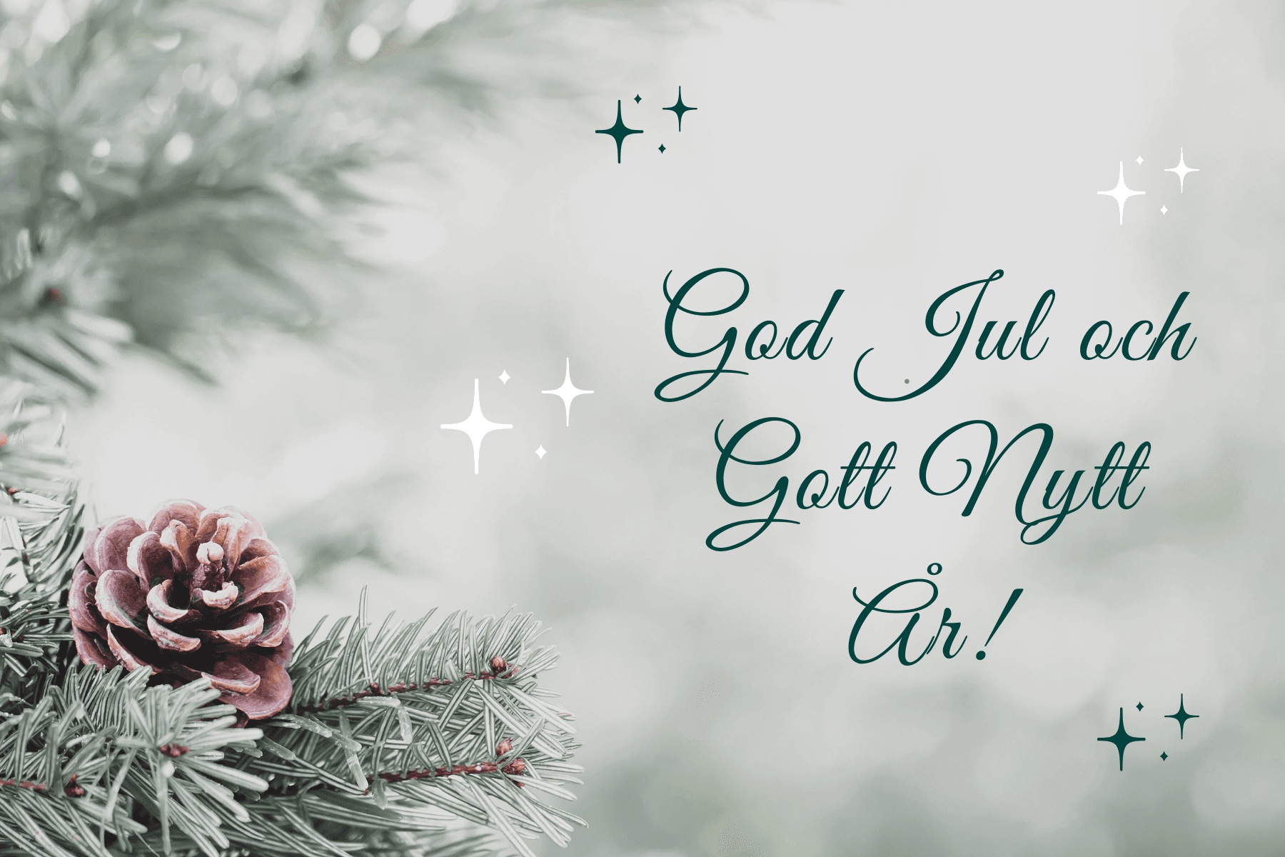 God jul och gott nytt år newsletter header image