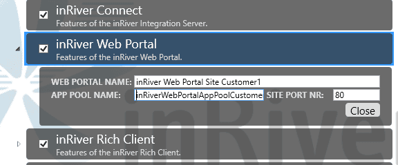 Web portal configuration