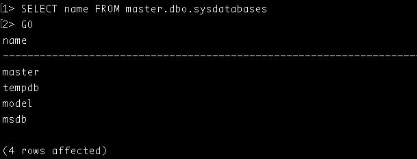 Select databases