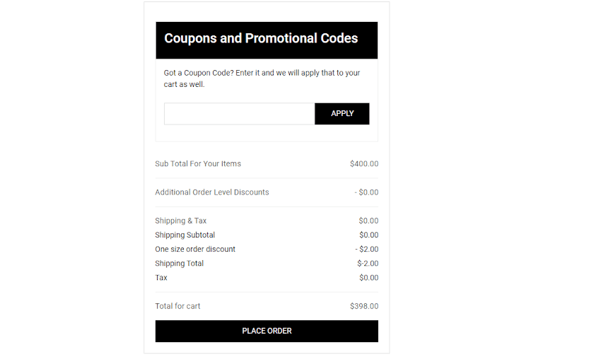 Rewards for ordering one item illustration