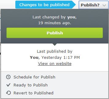 Result after changing the button text